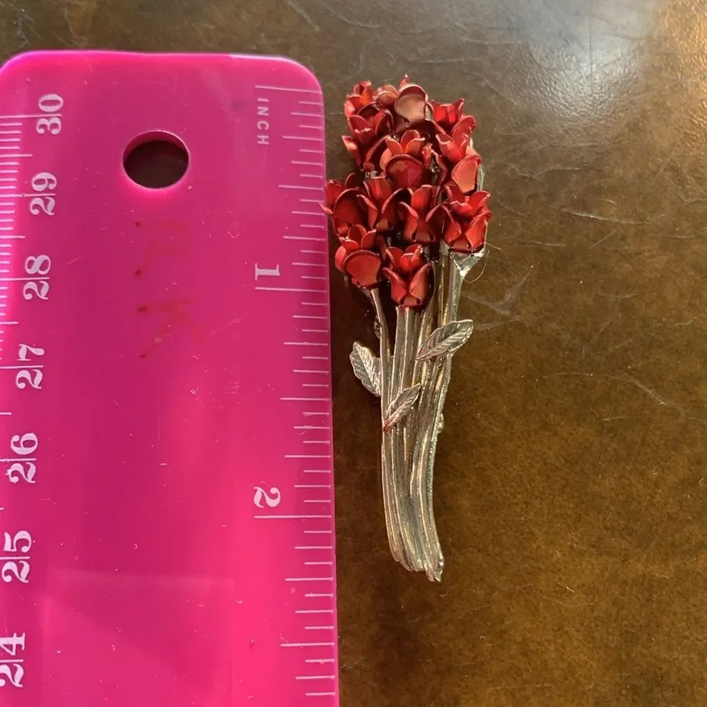 Vintage Bouquet Rose brooch DM97